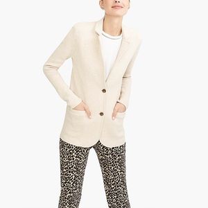 J Crew Heather Oatmeal Sweater Blazer